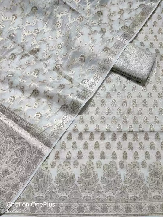 Banarasi Fancy Zari weaving Suit  uploaded by RAHMAN SUIT STORE on 6/22/2022