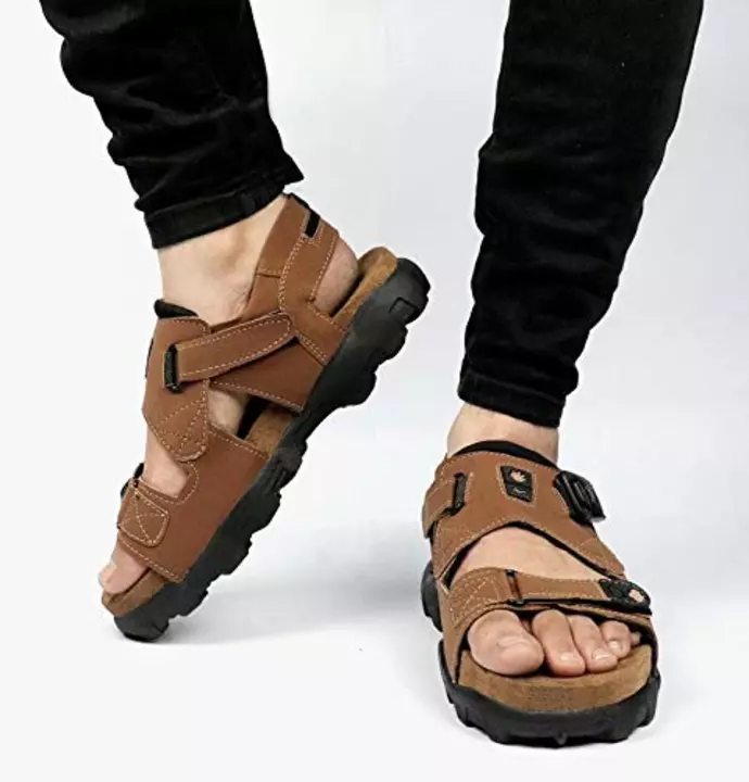 🥳 Lazy21 Synthetic Leather Tan Sandal Comfort And Fashionable Velcro Roman Daily Wear Men Sandals uploaded by .lazy21.com on 6/22/2022