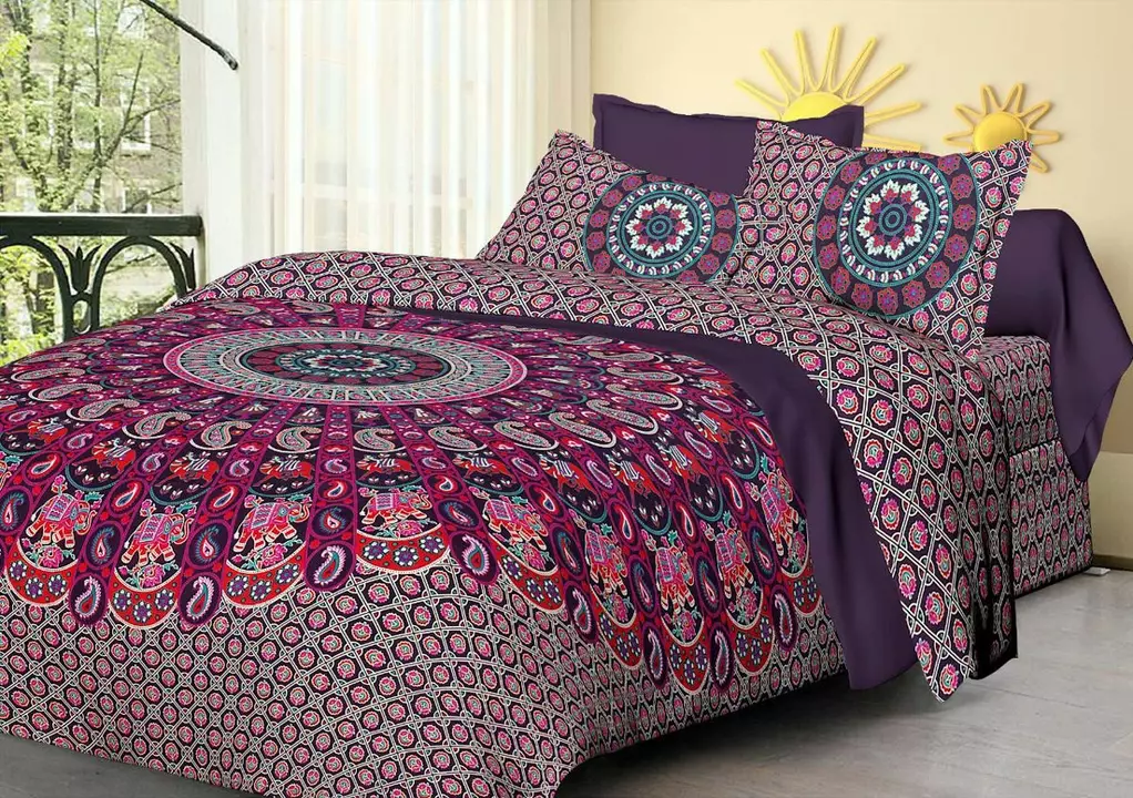 PURE COTTON MANDALA BED SHEET uploaded by BEDCOOUTURE@ on 6/22/2022