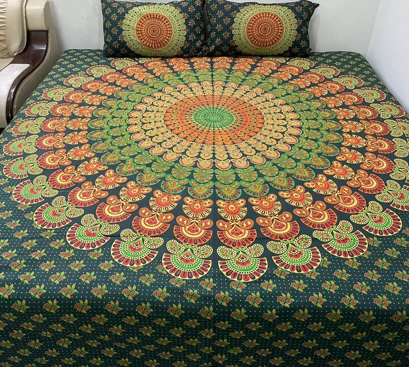 PURE COTTON MANDALA BED SHEET uploaded by BEDCOOUTURE@ on 6/22/2022