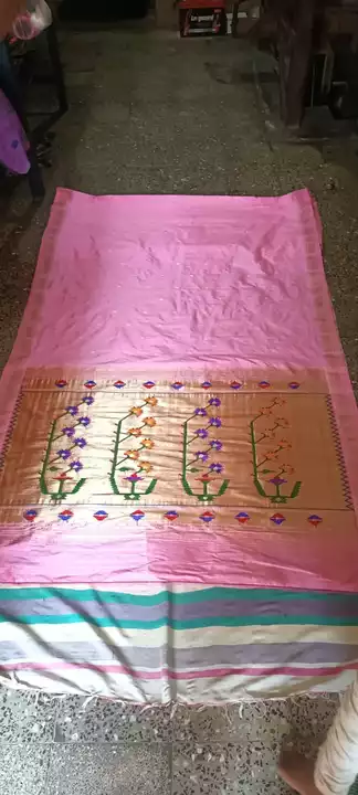 Orijnal ek dhoti paithane sare,puar silk  uploaded by Aryan paithane manufacharin and selar on 6/22/2022