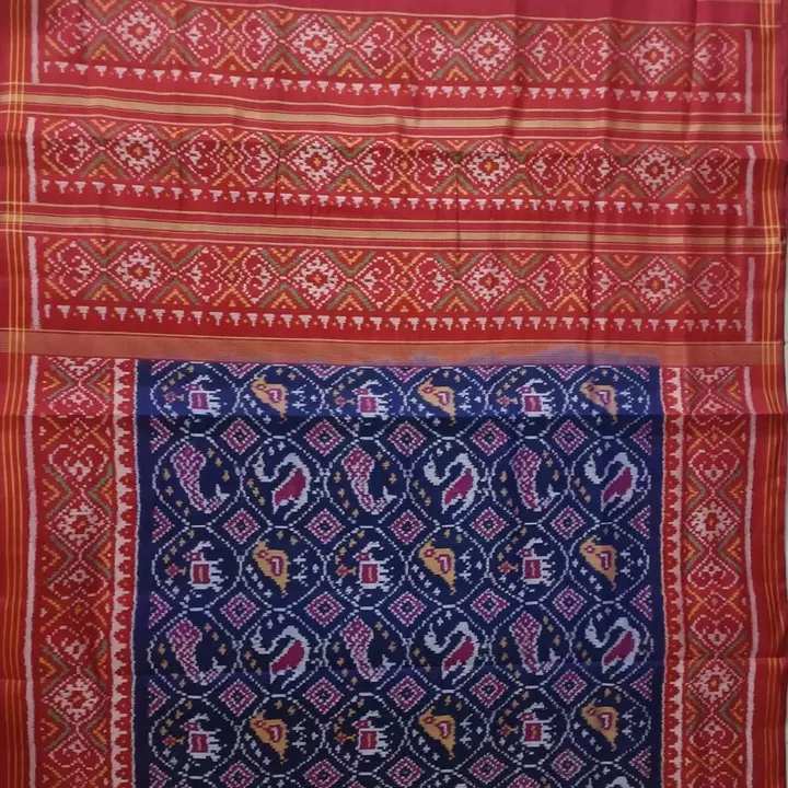 Semi ikkat patola silk saree  uploaded by Samyak patola saree on 6/23/2022