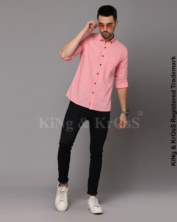 King&Kross Linen Cotton Shirts for Men uploaded by business on 6/23/2022