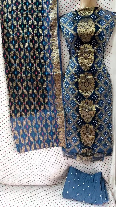 Banarasi bandhni suit uploaded by business on 6/23/2022