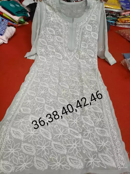 Lucknowi Chikankari Kurti  uploaded by The Diva Collection on 6/23/2022
