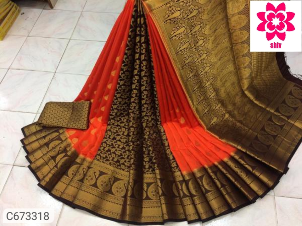  Designer Zari Weaving Banarasi Silk Saree With Jacquard Blouse Piece

 uploaded by Shiv shakti creations on 6/23/2022