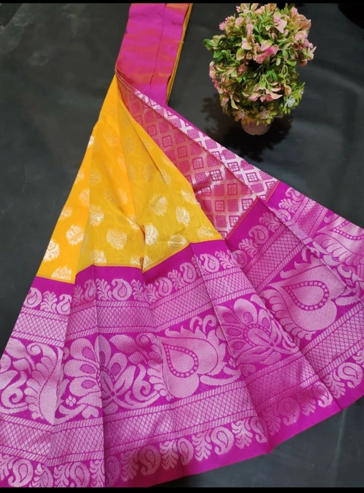 Cotton kuppadam pattu sarees with blouse  uploaded by SV. TRADERS on 6/23/2022