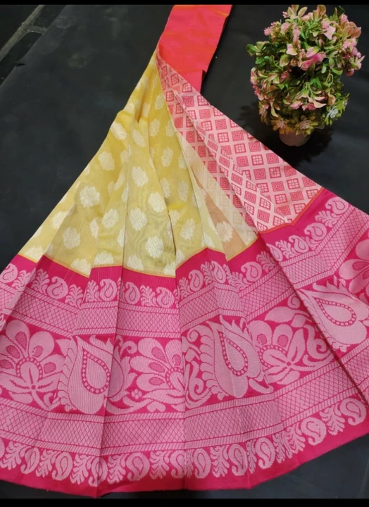 Cotton kuppadam pattu sarees with blouse  uploaded by SV. TRADERS on 6/23/2022