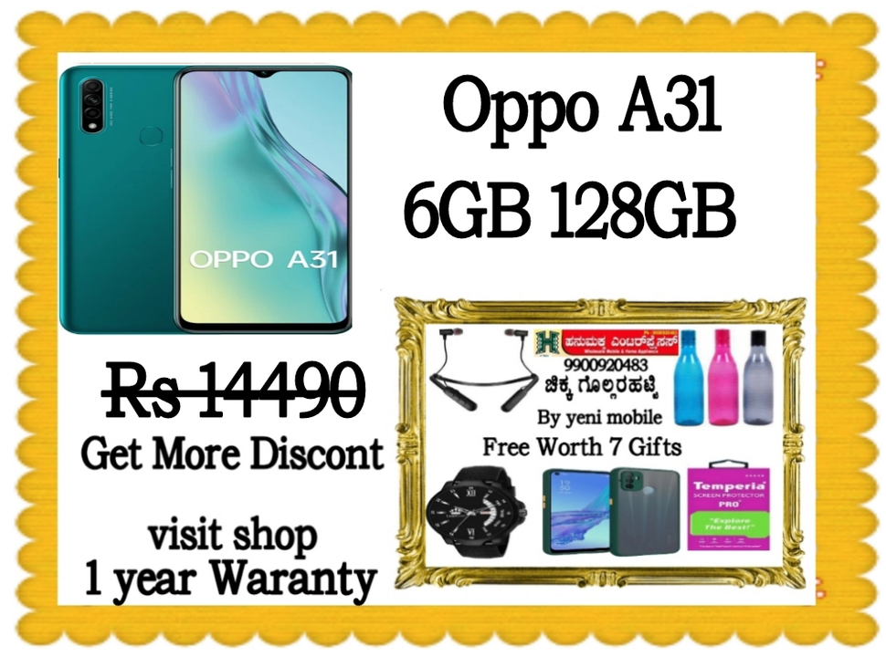 Oppo a31 6gb 128gb  uploaded by business on 6/23/2022