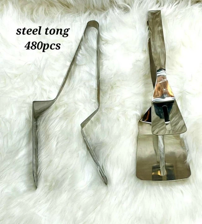 Steel double holder tong uploaded by Cosmetic and house hold on 6/23/2022