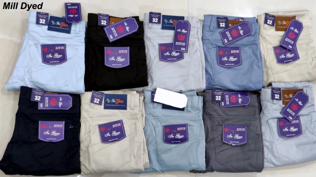 Mill dyed cotton Lycra pants uploaded by D S international on 6/23/2022