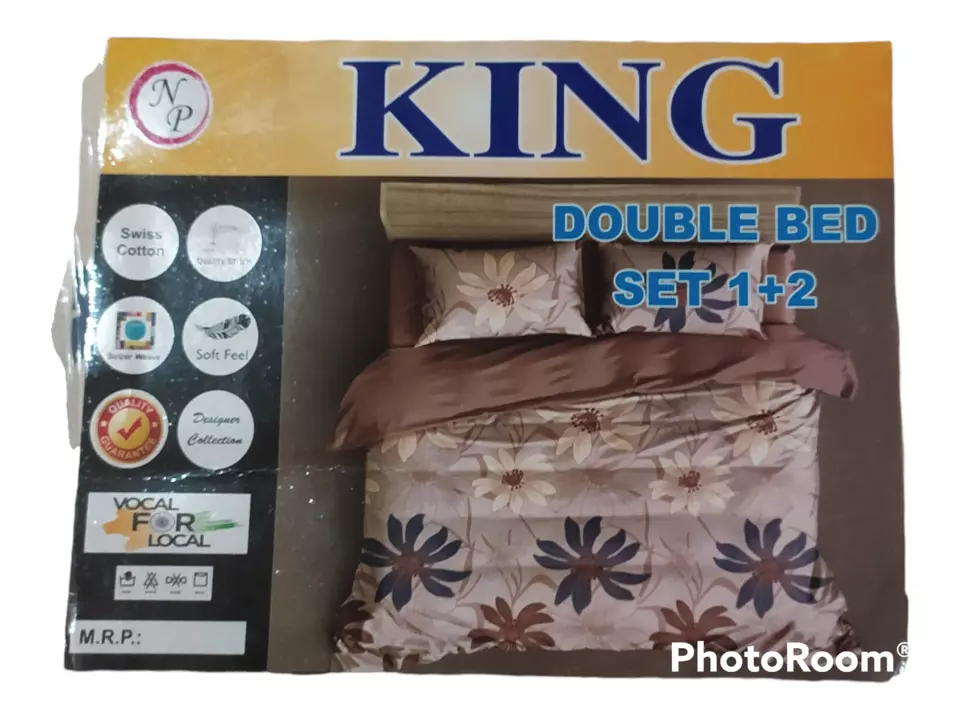 Cotton  double bed  bedsheets   uploaded by business on 6/23/2022