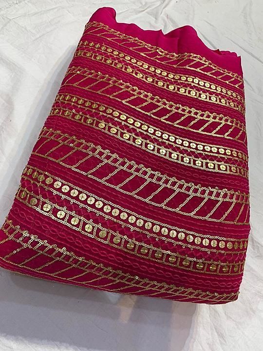 *Pure georget thread emb with sequin work available ...💥*
*Price:750 per mtr*
Ship extra uploaded by Prianchal on 6/19/2020