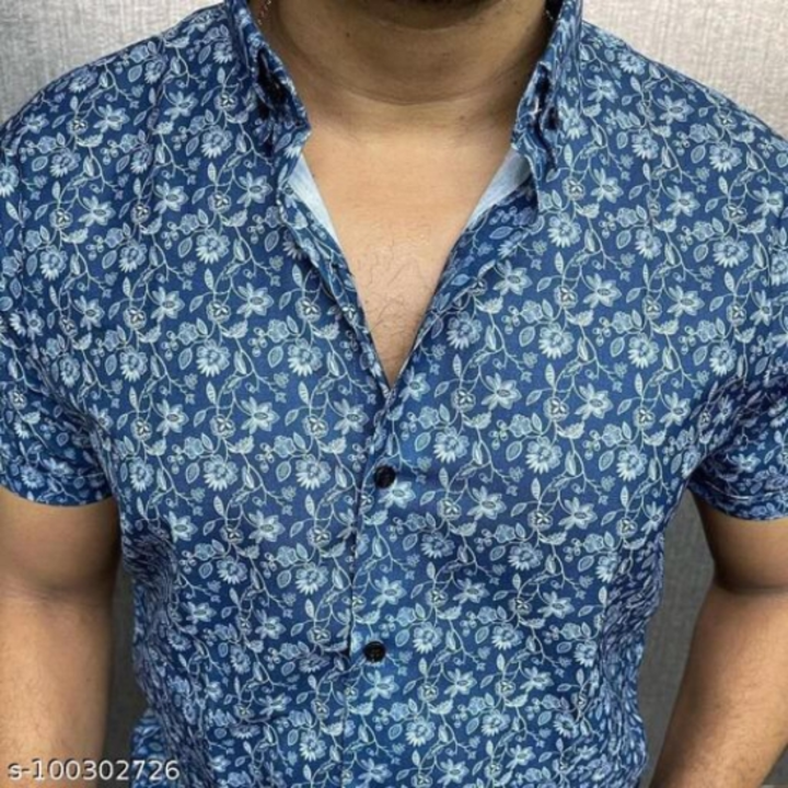 Men Floral Print Casual Blue Shirt  uploaded by SINGH BRAND  on 6/24/2022