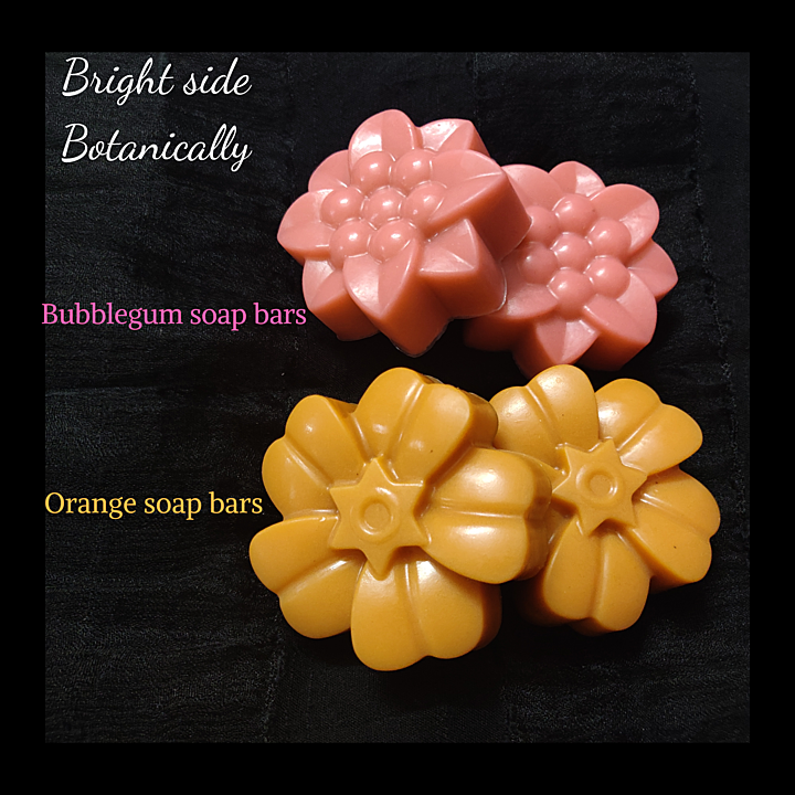 Orange and Bubblegum soaps uploaded by business on 11/5/2020