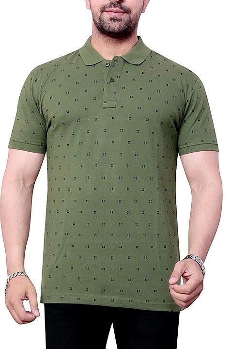 Blico Men's Cotton Printed Polo T-shirt uploaded by business on 11/5/2020