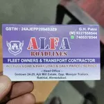 Business logo of ALFA ROADLINES
