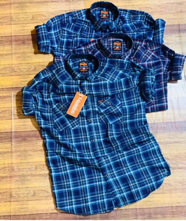 Men's Casual Check Double Pocket Full sleeve twill Cotton Shirt  uploaded by TERAPANTH CLOTHING CO on 6/24/2022
