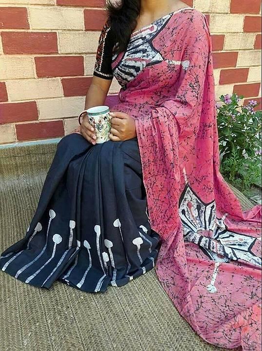 Hand block printed Saree uploaded by business on 11/5/2020