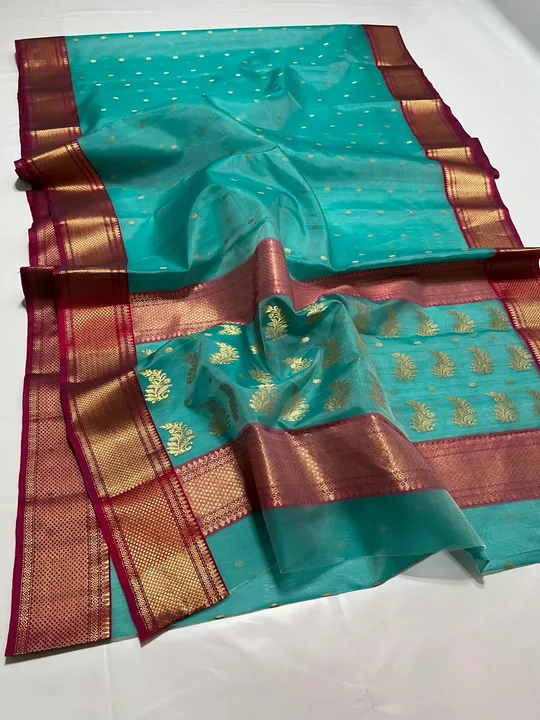 Post image Manufactur chanderi handloom saree direct from weavers fabric and suits dupatte online order booking