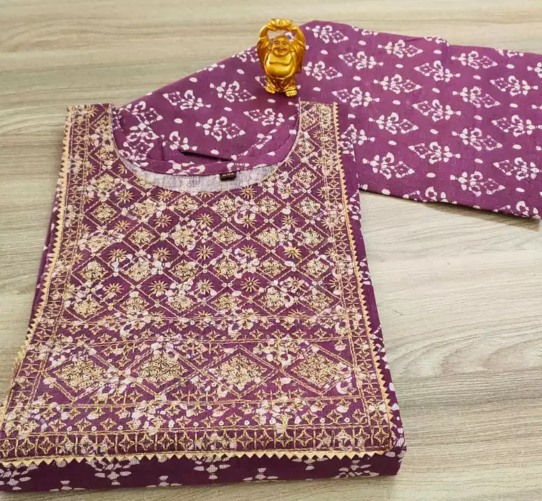 Cotton kurti with sequence work uploaded by Krish fashion on 6/24/2022