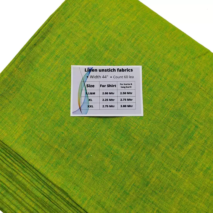 Handloom 100% linen fabric Lea 60, width 44 inch uploaded by TANA BAANA HANDLOOM on 6/24/2022
