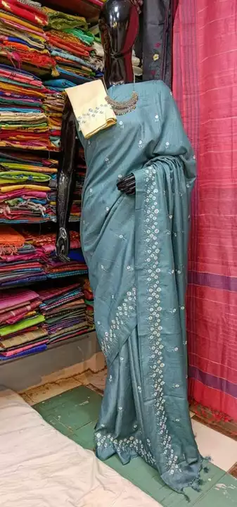 Pure Desi Tussar silk Sarees uploaded by Javed Handloom  on 6/24/2022