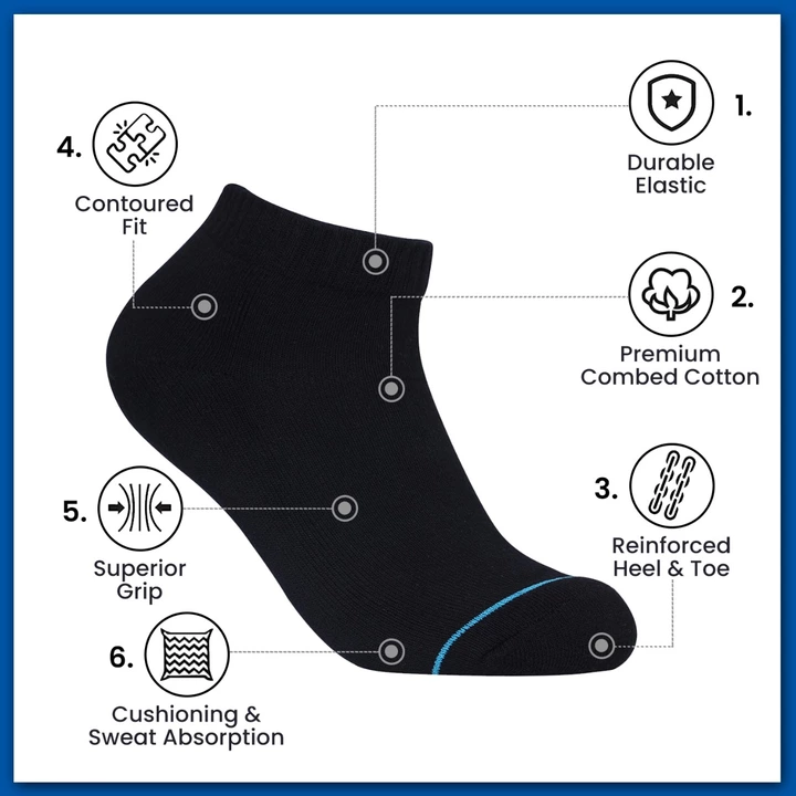 FABdon Ankle Half Terry Combed Cotton Socks uploaded by Shreebala Enterprise on 6/24/2022