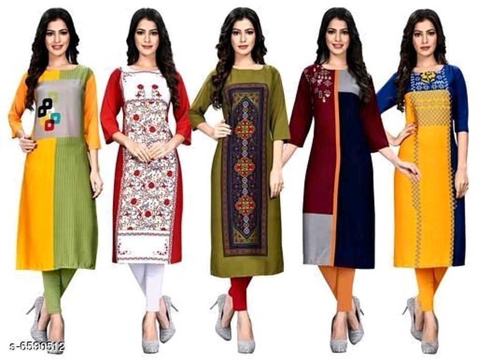 Fabric: crepe kurtis uploaded by business on 11/5/2020