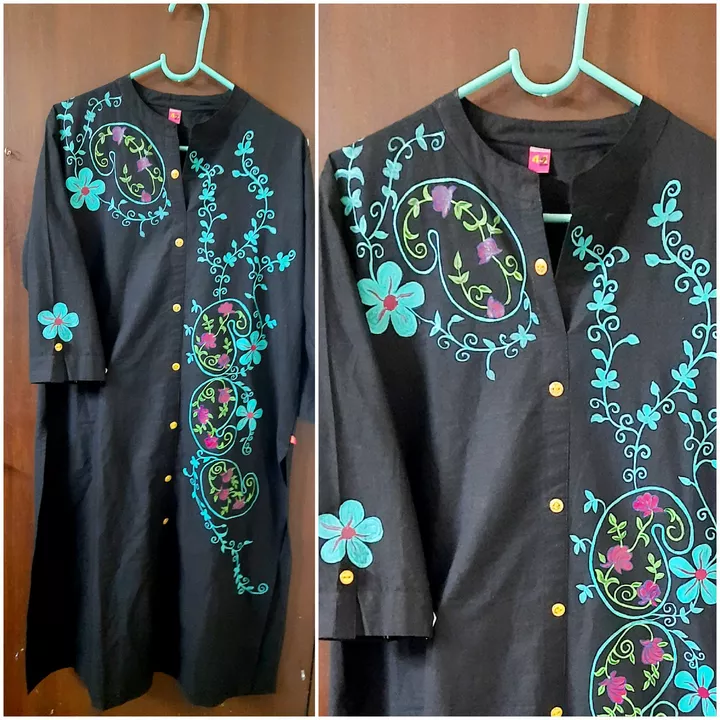 Handpainted kurti uploaded by Uniquely yoU on 6/24/2022