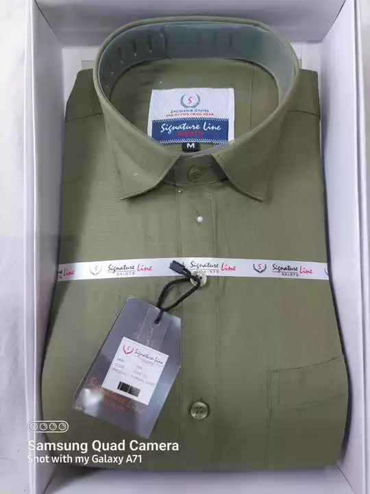 Green formal shirt  uploaded by Om sai enterprises on 6/24/2022