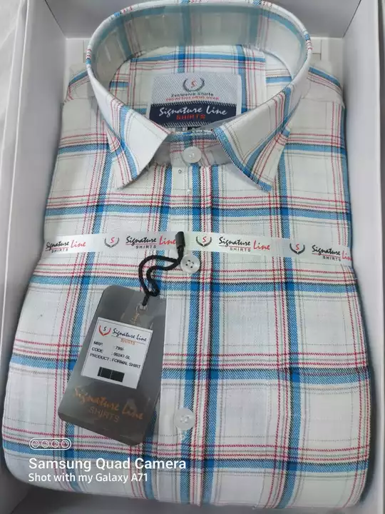 Print check formal shirt  uploaded by Om sai enterprises on 6/24/2022