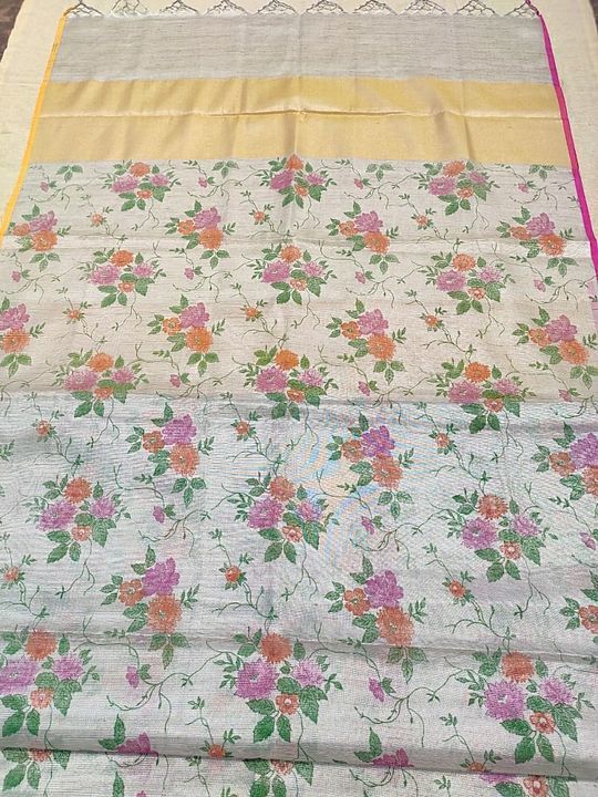 Tissu printed sarees uploaded by business on 11/5/2020