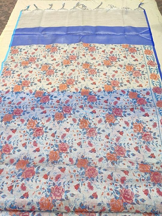 Today printed saree uploaded by business on 11/5/2020