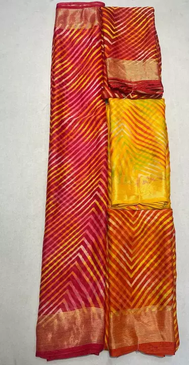 New letest बांधनी लेहरिया uploaded by Suraj textiles on 6/25/2022