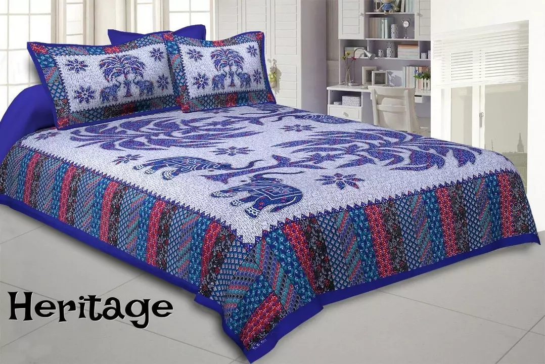 Heritage cotton bedsheets uploaded by SIMMI INTERNATIONAL on 6/25/2022