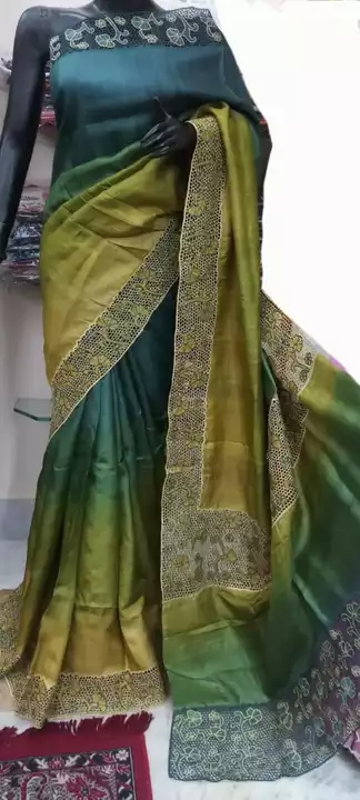 Tussar sarees uploaded by business on 6/25/2022