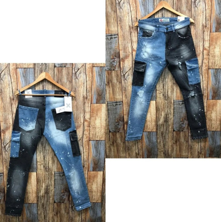 Denim cargo jeans uploaded by Treasure boutique on 6/25/2022