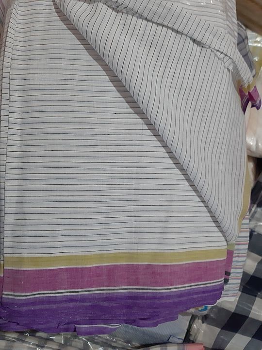 200 count handloom cotton stipe fabrics uploaded by Ganai Handloom on 11/5/2020