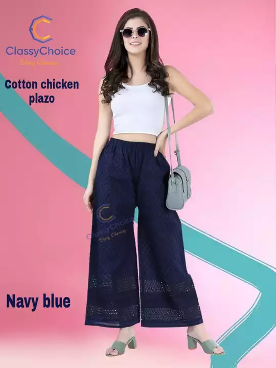 Classy choice Cotton chicken plazo uploaded by business on 6/25/2022