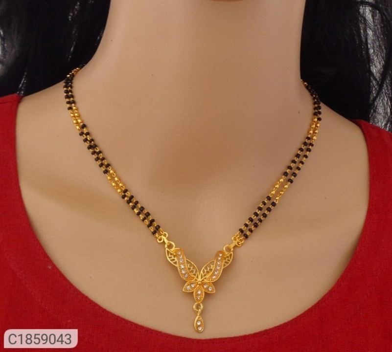 *Catalog Name:* Pretty Gold Plated Mangalsutra

*Details:*
Product Name: Pretty Gold Plated Mangalsu uploaded by business on 6/25/2022