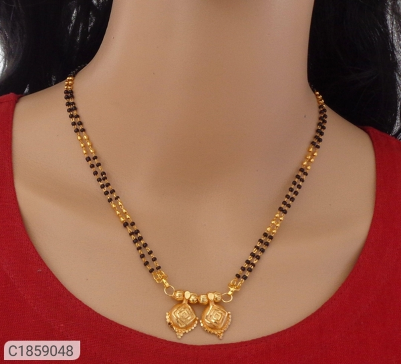 *Catalog Name:* Pretty Gold Plated Mangalsutra

*Details:*
Product Name: Pretty Gold Plated Mangalsu uploaded by business on 6/25/2022