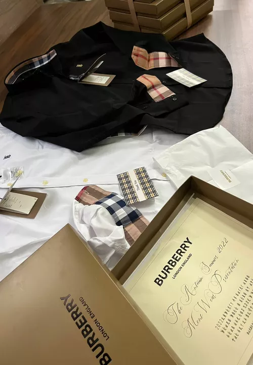 Burberry premium quality shirts uploaded by Raymond Fashion Hub on 6/25/2022
