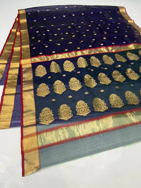 Post image Chanderi Handloom pure kataan silk saree order for WhatsApp 9131954378