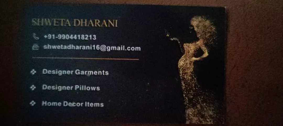 Visiting card store images of Designer Shweta Dharani 