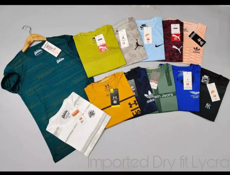 men t-shirts brand 1st copy  uploaded by Gupta Garment 1st Copy Brand Wholesale  on 6/25/2022