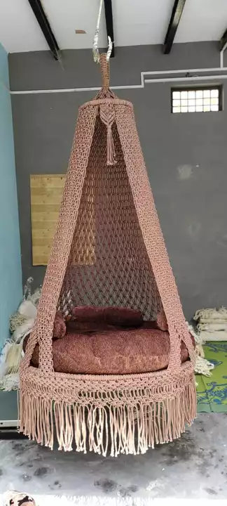 Macrame hanging swing chair  uploaded by business on 6/25/2022