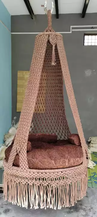 Macrame hanging swing chair  uploaded by business on 6/25/2022