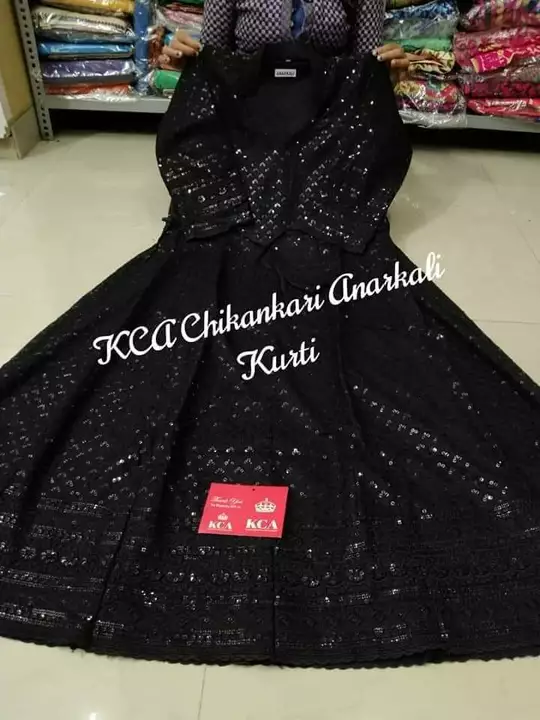 KCA Chikankari Anarkali Gown  uploaded by KCA Phulkari on 6/25/2022