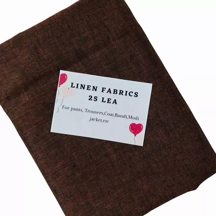 100%Linen fabric lea 25 suitable for pants,trousers,coat,Bandi jackets etc. uploaded by TANA BAANA HANDLOOM on 6/26/2022